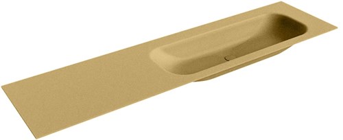 BIG MEDIUM Oro Lavabo encastrado de solid surface 180cm. Posición del fregadero Derecho.