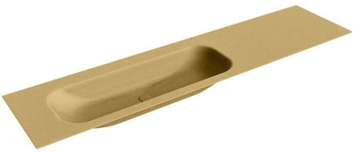 BIG MEDIUM Oro Lavabo encastrado de solid surface 190cm. Posición del fregadero Izquierda.