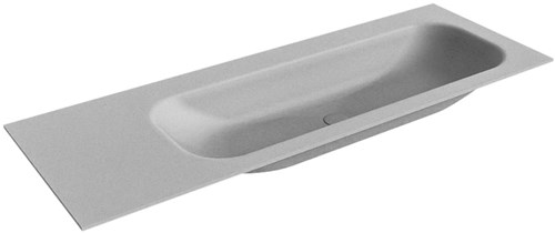 BIG MEDIUM Plata Lavabo encastrado de solid surface 131cm. Posición del fregadero Derecho.