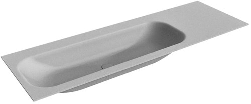 BIG MEDIUM Plata Lavabo encastrado de solid surface 140cm. Posición del fregadero Izquierda.