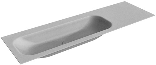 BIG MEDIUM Plata Lavabo encastrado de solid surface 150cm. Posición del fregadero Izquierda.