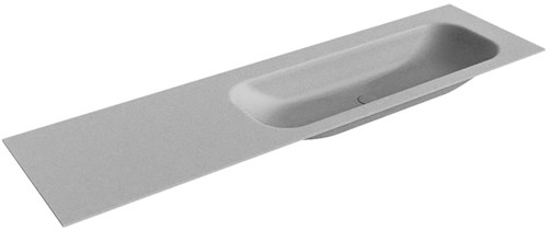 BIG MEDIUM Plata Lavabo encastrado de solid surface 170cm. Posición del fregadero Derecho.