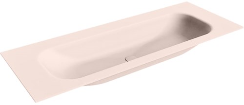 BIG MEDIUM Rosee Lavabo encastrado de solid surface 121cm. Posición del fregadero Centro.