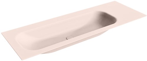 BIG MEDIUM Rosee Lavabo encastrado de solid surface 130cm. Posición del fregadero Izquierda.