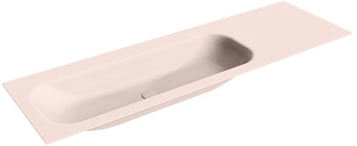 BIG MEDIUM Rosee Lavabo encastrado de solid surface 150cm. Posición del fregadero Izquierda.