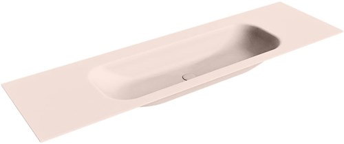 BIG MEDIUM Rosee Lavabo encastrado de solid surface 160cm. Posición del fregadero Centro.