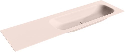 BIG MEDIUM Rosee Lavabo encastrado de solid surface 161cm. Posición del fregadero Derecho.
