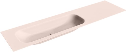 BIG MEDIUM Rosee Lavabo encastrado de solid surface 181cm. Posición del fregadero Izquierda.