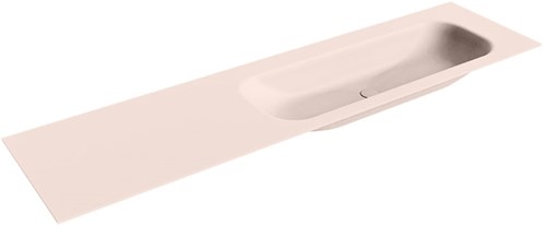 BIG MEDIUM Rosee Lavabo encastrado de solid surface 181cm. Posición del fregadero Derecho.