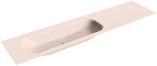 BIG MEDIUM Rosee Lavabo encastrado de solid surface 190cm. Posición del fregadero Izquierda.
