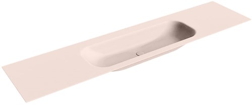 BIG MEDIUM Rosee Lavabo encastrado de solid surface 200cm. Posición del fregadero Centro.