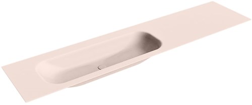BIG MEDIUM Rosee Lavabo encastrado de solid surface 200cm. Posición del fregadero Izquierda.
