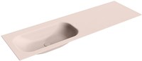 BIG Small Rosee Inset / Built-in Basin solid surface 151cm. Position basin Left.