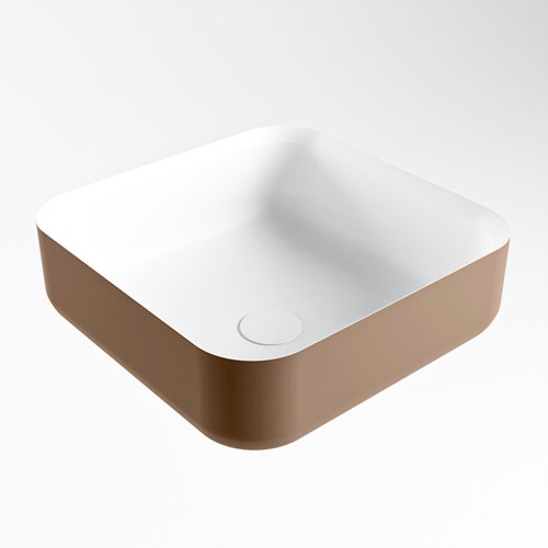 BINX Waskom solid surface 36cm kleur Rust / Talc-2
