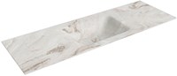 CLOUD Frappe Lavabo incasso solid surface 141cm. Posizione lavabo Centro.