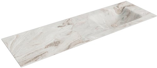 CLOUD Frappe Lavabo incasso solid surface 151cm. Posizione lavabo Destra.