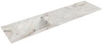 CLOUD Frappe Einbauwaschbecken aus solid surface (mineralwerkstoff) 181cm. Waschbeckenposition Links.