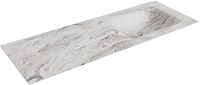 CLOUD Glace solid surface inbouw wastafel 130cm. Positie wasbak Rechts.