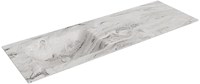 CLOUD Glace Lavabo incasso solid surface 140cm. Posizione lavabo Sinistra.