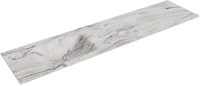 CLOUD Glace Einbauwaschbecken aus solid surface (mineralwerkstoff) 191cm. Waschbeckenposition Links.