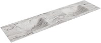 CLOUD Glace solid surface inbouw wastafel 190cm. Positie wasbak Dubbel.
