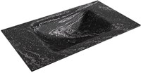 CLOUD Lava Lavabo incasso solid surface 80cm. Posizione lavabo Centro.