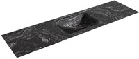 CLOUD Lava solid surface inbouw wastafel 170cm. Positie wasbak Midden.