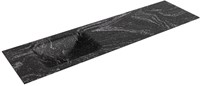 CLOUD Lava Einbauwaschbecken aus solid surface (mineralwerkstoff) 171cm. Waschbeckenposition Links.