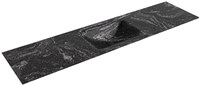 CLOUD Lava solid surface inbouw wastafel 180cm. Positie wasbak Midden.