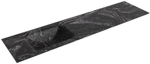 CLOUD Lava Inset / Built-in Basin solid surface 181cm. Position basin Left.