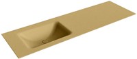 CLOUD Oro Einbauwaschbecken aus solid surface (mineralwerkstoff) 150cm. Waschbeckenposition Links.