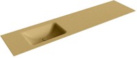 CLOUD Oro solid surface inbouw wastafel 191cm. Positie wasbak Links.