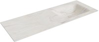 CLOUD Ostra Lavabo incasso solid surface 131cm. Posizione lavabo Destra.