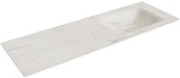 CLOUD Ostra Lavabo incasso solid surface 141cm. Posizione lavabo Destra.