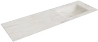 CLOUD Ostra Einbauwaschbecken aus solid surface (mineralwerkstoff) 151cm. Waschbeckenposition Rechts.