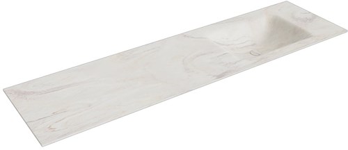 CLOUD Ostra Inset / Built-in Basin solid surface 171cm. Position basin Right.