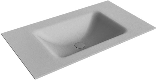CLOUD Plata Inset / Built-in Basin solid surface 80cm. Position basin Center.