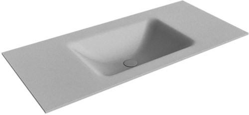 CLOUD Plata Inset / Built-in Basin solid surface 101cm. Position basin Center.
