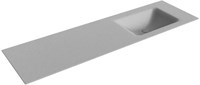 CLOUD Plata Inset / Built-in Basin solid surface 161cm. Position basin Right.