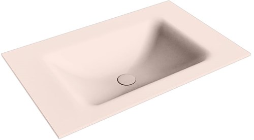 CLOUD Rosee Lavabo encastrado de solid surface 70cm. Posición del fregadero Centro.