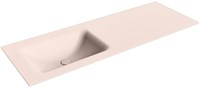 CLOUD Rosee Einbauwaschbecken aus solid surface (mineralwerkstoff) 131cm. Waschbeckenposition Links.