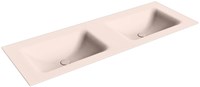 CLOUD Rosee Lavabo encastrado de solid surface 131cm. Posición del fregadero Doble.