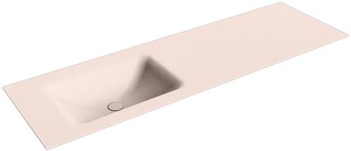CLOUD Rosee Lavabo encastrado de solid surface 151cm. Posición del fregadero Izquierda.