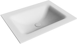 CLOUD Talc Lavabo incasso solid surface 60cm. Posizione lavabo Centro.