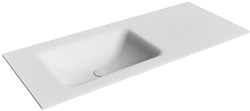 CLOUD Talc Lavabo encastré solid surface 110cm. Position lavabo Gauche.