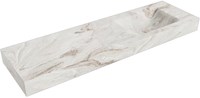 CLOUD Frappe vrijhangende wastafel 160cm. Positie wasbak Rechts rand 12cm. 