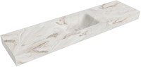 CLOUD Frappe vrijhangende wastafel 181cm. Positie wasbak Midden rand 12cm. 