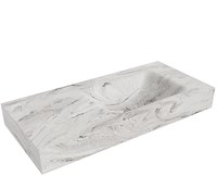 CLOUD Glace Wall-Hung Basin solid surface 100cm. Position basin Right rim 12cm.