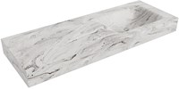 CLOUD Glace Wall-Hung Basin solid surface 130cm. Position basin Right rim 12cm.
