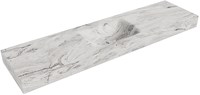 CLOUD Glace vrijhangende wastafel 180cm. Positie wasbak Midden rand 12cm. 